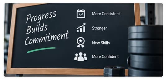 progress builds commitment